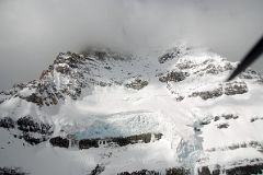 24 Mount Assiniboine With Summit In Clouds From Helicopter In Winter
